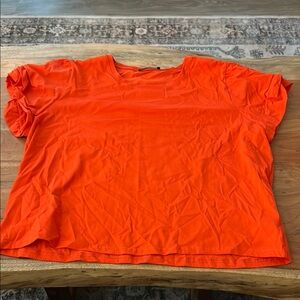 Zara Red Orange Women's Top
